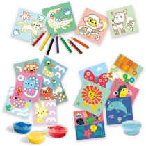 SES CREATIVE - My first - 3 in 1 Finger painting, coloring and sticker