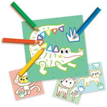 SES CREATIVE - My first - 3 in 1 Finger painting, coloring and sticker