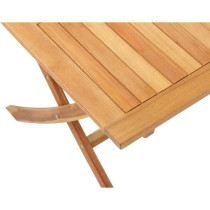 Ensemble repas de jardin en bois d'eucalyptus FSC - BANGGI - 4 personn