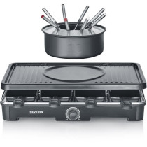 Raclette-Fondue combination - SEVERIN - RG2347 - 8 people - Fondue pot