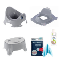 Baby jar + WC reducer + non -slip step + disposable changing mattress