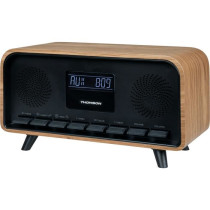 Bluetooth Alarm Clock Radio - THOMSON - Vintage Cosy - 30W, FM Radio,