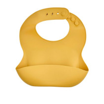 SET OF 2 SILICONE BIBS 1 CACTUS GREEN + 1 HONEY YELLOW