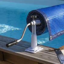 GRE - Enrouleur de bâches pour piscine hors-sol jusqu'a 5,8m de large
