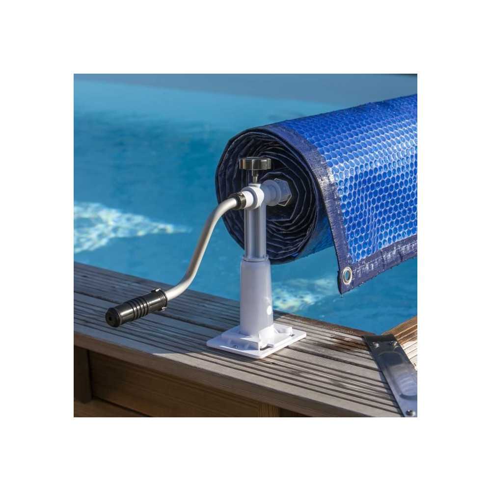 GRE - Enrouleur de bâches pour piscine hors-sol jusqu'a 5,8m de large