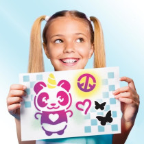 Canal Toys - Airbrush Art - Poster Creation Kit with electronic spray,