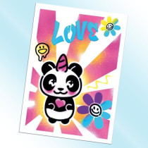 Canal Toys - Airbrush Art - Poster Creation Kit with electronic spray,