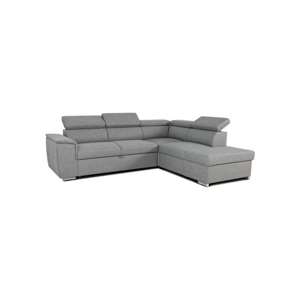 Canapé d'angle convertible réversible avec coffre - 5 places - DAYTO