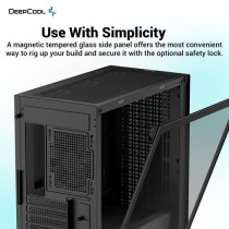 PC case without power supply - DEEPCOOL CH370 (Black) - Mini tower - M