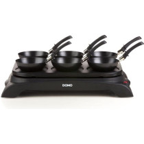 DOMO DO8710W Crepiere + Wok - 6 people - 1000W - Black
