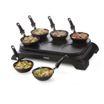 DOMO DO8710W Crepiere + Wok - 6 people - 1000W - Black