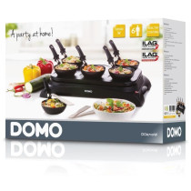 DOMO DO8710W Crepiere + Wok - 6 people - 1000W - Black