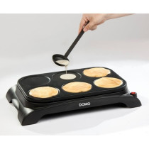 DOMO DO8710W Crepiere + Wok - 6 people - 1000W - Black