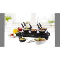 DOMO DO8710W Crepiere + Wok - 6 people - 1000W - Black