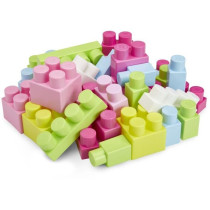 PINK brick trolley - 40 pieces for 12 months - Les Maxi - Abrick