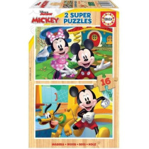 Mickey & Minnie - 2 wooden puzzles