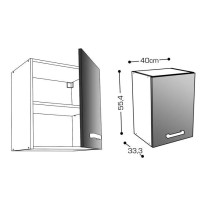 START Kitchen cabinet top L 40 cm - Glossy White