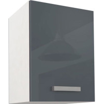 START Tall kitchen cabinet L 40 cm - Glossy Gray