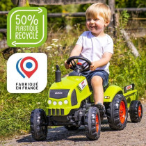 FALK Claas pedal tractor with trailer