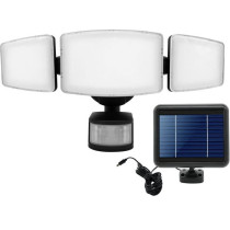 Highly illuminating 3-head solar spotlight with presence detector - 10