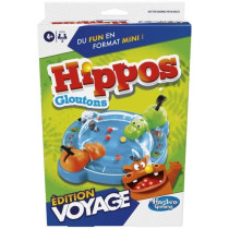 Gluttonous Hippos Voyage, Travel Board Game for 2 Players, Ages 4 and