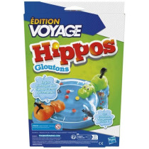 Gluttonous Hippos Voyage, Travel Board Game for 2 Players, Ages 4 and