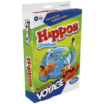 Gluttonous Hippos Voyage, Travel Board Game for 2 Players, Ages 4 and