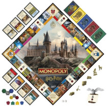 Monopoly Harry Potter Edition, Board Game, Magical Adventures at Hogwa