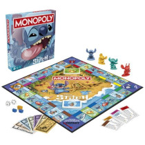 Monopoly Stitch, Board Game, 2 to 4 Players, 30 Minutes, Disney Lilo &