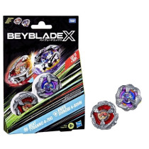 Beyblade X Dual Pack Beat Tyranno 4-70Q and Knife Shinobi 4-80HN, 2 Au