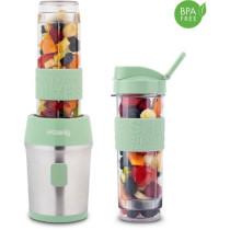 Mini blender - SMOO18 - 300 W - 570 mL - Pastel green - 2 bottles incl