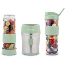 Mini blender - SMOO18 - 300 W - 570 mL - Pastel green - 2 bottles incl