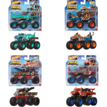 Hot Wheels Monster Trucks - 1/64 Scale Big Machines Assortment - Hot W