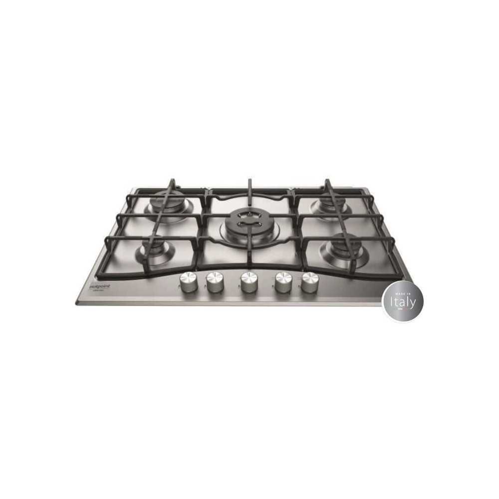 HOTPOINT PNN 751 IX - Gas cooktop - 5 burners - 10,5kW - L75 x D51cm -