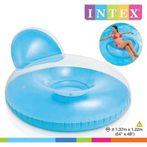 INTEX Glossy Adult Inflatable Pool Chair 137 x 122 Cm (random color)