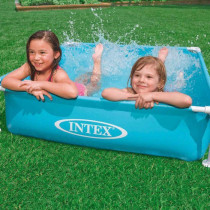 Intex - 57173NP - Turquoise square acid -tight metal pool
