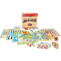 JEUJURA Traditional board games box - Wooden box