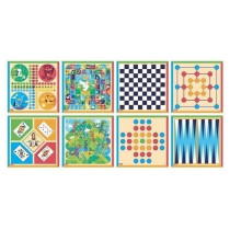 JEUJURA Traditional board games box - Wooden box