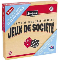 JEUJURA Traditional board games box - Wooden box
