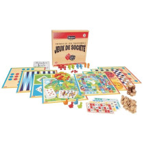 JEUJURA Traditional board games box - Wooden box