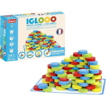 Iglooo 100 Pieces - JEUJURA - Skill and Logic Game with Pucks and Mats