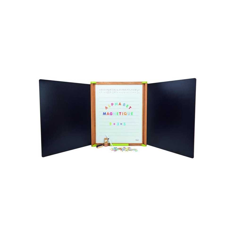 JEUJURA Grand triptyque en bois - Magnetique