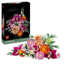 LEGO Botanique 10342 Le joli bouquet de fleurs roses - Set de construc