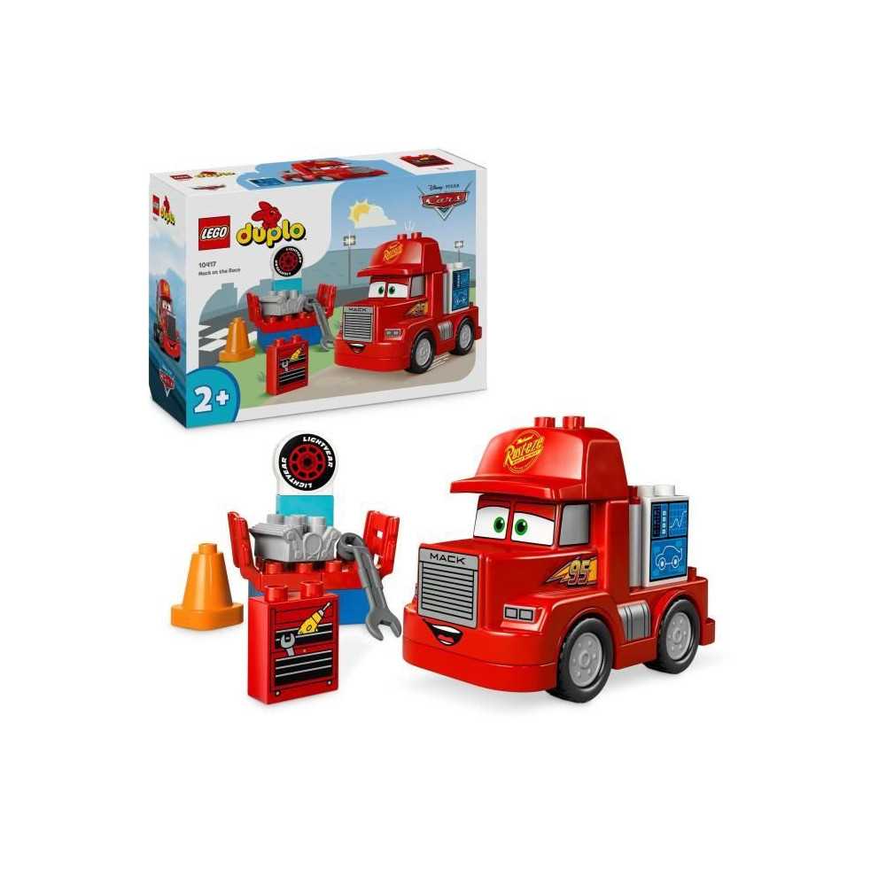 LEGO DUPLO | 10417 Disney and Pixar Cars Mack Race, Wheeled Toy for Ch
