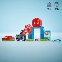 LEGO DUPLO Marvel 10424 Spin Bike Adventure - Spidey and Friends Toy