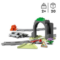 LEGO DUPLO My Town 10425 Expansion Set: Train Tracks and Tunnel - Kids