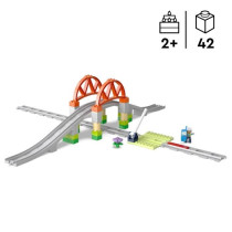 LEGO DUPLO My Town 10426 Expansion Set: Train Tracks and Bridge - Earl