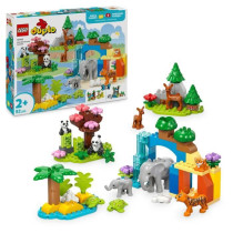 LEGO DUPLO My Town 10446 3-in-1 Wild Animal Families - Early learning