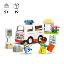 LEGO DUPLO 10447 Ambulance and Driver - Interactive Toy for Kids Aged
