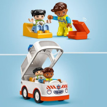 LEGO DUPLO 10447 Ambulance and Driver - Interactive Toy for Kids Aged